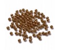 Koraliki Akrylowe Perły 4mm Okrągłe Kuleczki Perełki Brązowe 100szt