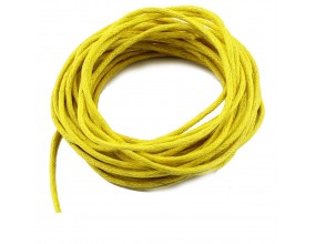 Sznurek Jubilerski Bawełniany Woskowany 2mm 3m żółty