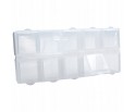 2 GATUNEK ORGANIZER na Koraliki Drobiazgi PUDEŁKO 10 przegródek 13x6cm