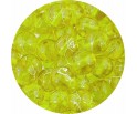 Koraliki Szklane Nici Transparentne 8mm Kulki Żółte 20szt