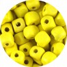 Koraliki Drewniane KOSTKI 8x8mm Żółte 20szt Drewno