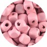 Koraliki Drewniane KOSTKI 8x8mm Różowe Jasne 20szt Drewno