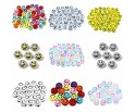 05 Zestaw Koralików Koraliki Emotki Buźki 7mm 9x20szt Komplet 180szt