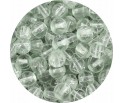 Koraliki Szklane Nici Transparentne 8mm Kulki Białe 20szt