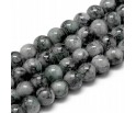 Koraliki Szklane Marmurki Szare Siwe Kulki 8mm 20szt