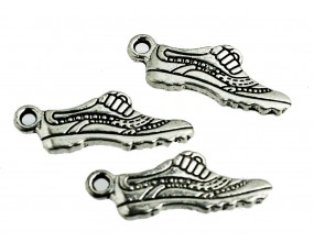 Zawieszka metal CHARMS 9x24x2mm BUT BUTY 3sztuki