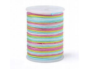 Sznurek Jubilerski Poliestrowy Kolorowy Pastelowy 1mm 7m