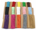 Sznurek Jubilerski Bawełniany Woskowany 1mm Duży Zestaw 15x10m Mix Kolorów