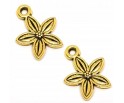 ZAWIESZKA KWIAT KWIATEK CHARMS 13.5x10.5mm 4szt