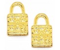 ZAWIESZKA KŁÓDKA CHARMS 8x12mm METAL ZŁOTA 4szt