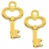 ZAWIESZKA METAL CHARMS KLUCZ KLUCZYK 9x15mm 4szt