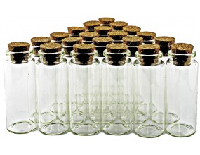 Buteleczka szklana z korkiem 40x22mm 20szt HURT