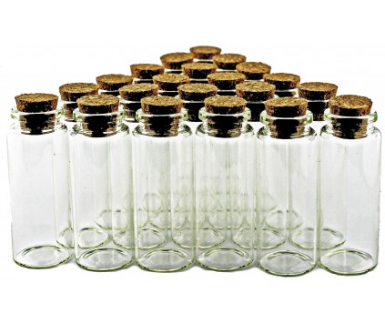 Buteleczka szklana z korkiem 35x16mm 1szt