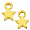 ZAWIESZKA GWIAZDKA GWIAZDA CHARMS METAL 6szt ZŁOTA