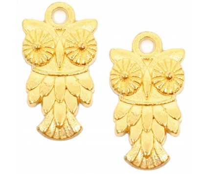 ZAWIESZKI METALOWE CHARMS SOWY 4szt SÓWKA SOWA