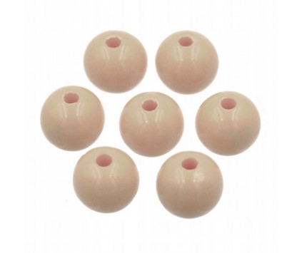 Koraliki Kulki Akrylowe Pastelowe Gładkie 8mm 20sz