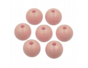 Koraliki Kulki Akrylowe Pastelowe Gładkie 8mm 20sz