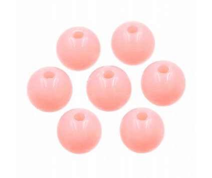 Koraliki Kulki Akrylowe Pastelowe Gładkie 8mm 20sz