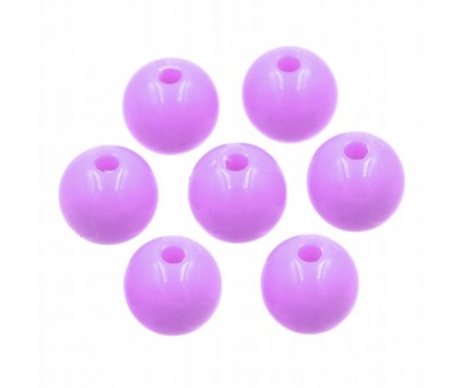 Koraliki Kulki Akrylowe Pastelowe Gładkie 8mm 20sz
