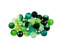 Koraliki szklane 8mm MIX 30szt seledynowo-zielony