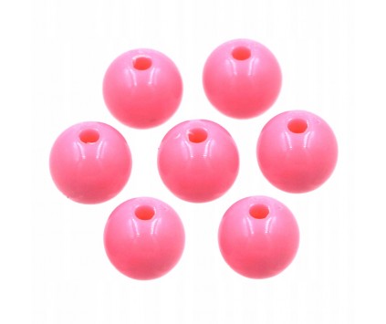 Koraliki Kulki Akrylowe Pastelowe Gładkie 8mm 20sz