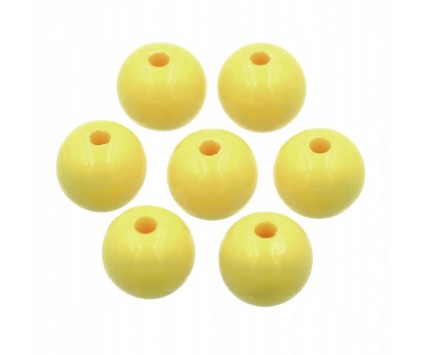 Koraliki Kulki Akrylowe Pastelowe Gładkie 8mm 20sz