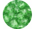 Koraliki Szklane Nici Transparentne 8mm Kulki Zielone 50szt