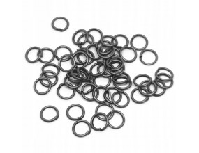 Ogniwa Ogniwka 5mm Kółeczka Biżuterii 100sz Grafit