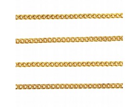 Łańcuszek do biżuterii 1,5x2x0,5mm 1metr k. złoty