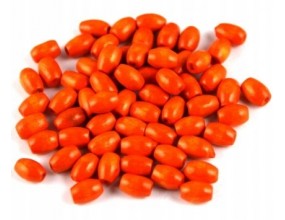 Koraliki drewniane oliwki 8x5mm pomarańczowe 30szt