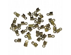 Końcówka Zakończenie Sznurka 6x3mm Złoty Ant. 50sz