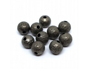Kuleczki Przekładki Diamentowe 6mm 10szt Grafitowe