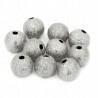 Kuleczki mrożone diamentowe 6mm 10szt srebrny ciemny