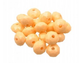 Koraliki Oponki Szlifowane Dyski 8mm 20szt Pomarań