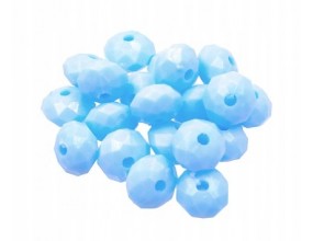 Koraliki Oponki Szlifowane Dyski 8mm 20sz Błękitne