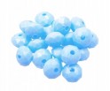 Koraliki Oponki Szlifowane Dyski 8mm 20sz Błękitne