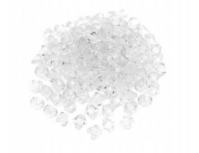 Koraliki Szlifowane Diamenciki 8mm 100szt Białe