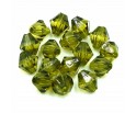 Koraliki Szlifowane Diamenciki 8mm 100szt Oliwkowe