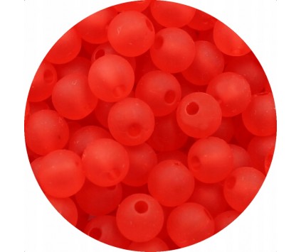 Koraliki Mrożone Matowe AKRYLOWE Kule Kulki 8mm do Biżuterii 50szt
