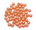 KORALIKI PEREŁKI 6mm 80szt PERŁY ŚLUB AKRYL POMAR