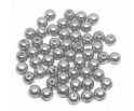 KORALIKI PEREŁKI 6mm 80szt PERŁY ŚLUB AKRYL SIWE