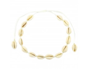 NASZYJNIK CHOKER MUSZLE MUSZELKI BOHO SEASHELL