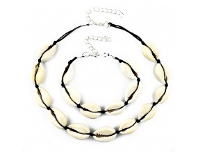 NASZYJNIK CHOKER BRANSOLETKA MUSZELKI MUSZLE BALI