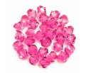 Koraliki Szlifowane Diamenciki 6mm 200szt C. Róż