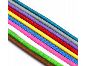 SZNUREK JUBILERSKI POLIESTROWY POWLEKANY SNAKE MIX KOLORÓW 2mm 10 x 1m