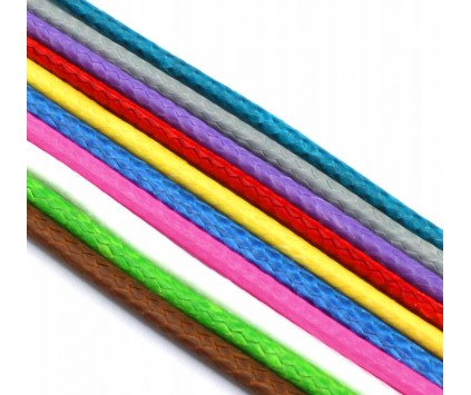 SZNUREK JUBILERSKI POLIESTROWY POWLEKANY SNAKE MIX KOLORÓW 2mm 10 x 1m