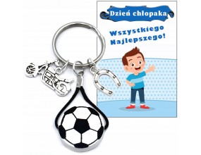 BRELOCZEK BRELOK PIŁKA PREZENT NA DZIEŃ CHŁOPAKA PRZEDSZKOLAKA PASOWANIE