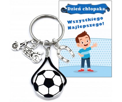 BRELOCZEK BRELOK PIŁKA PREZENT NA DZIEŃ CHŁOPAKA PRZEDSZKOLAKA PASOWANIE