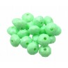 Koraliki Oponki Szlifowane Dyski 8mm 20szt Zielone