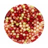 Perła Perły Szklane 4mm 50szt mix Pomarańcz-czerwo